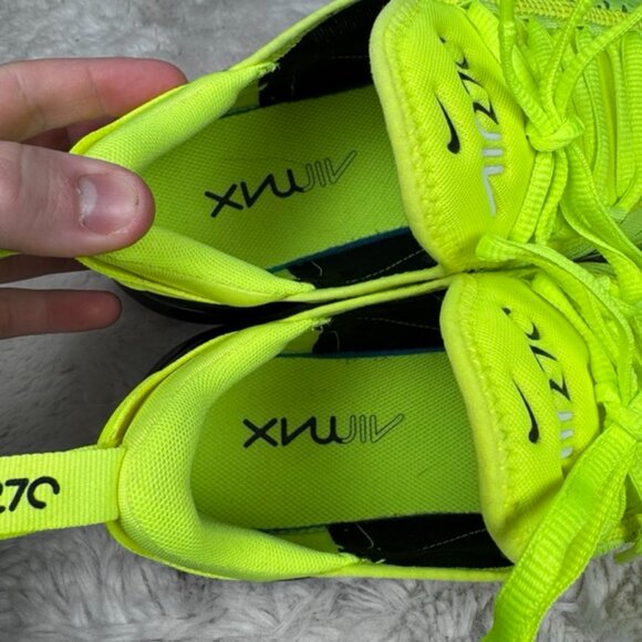 Nike Air Max 270 Volt Neon Yellow Green Men's Running Shoes Size 10.5 US - Picture 8 of 9